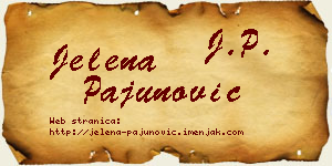 Jelena Pajunović vizit kartica